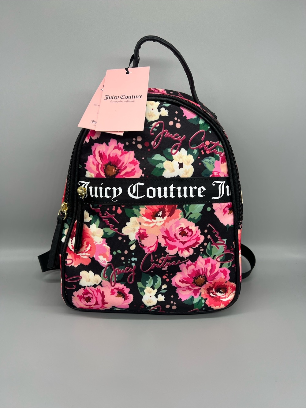 Juicy couture our zips say it all backpack purse